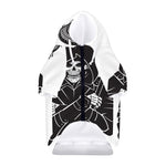 Lacrosse Skull Print Dog Zip Up Hoodie