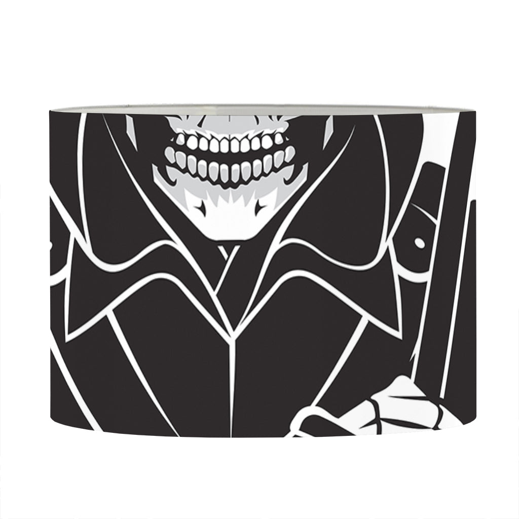 Lacrosse Skull Print Drum Lamp Shade