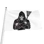 Lacrosse Skull Print Flag