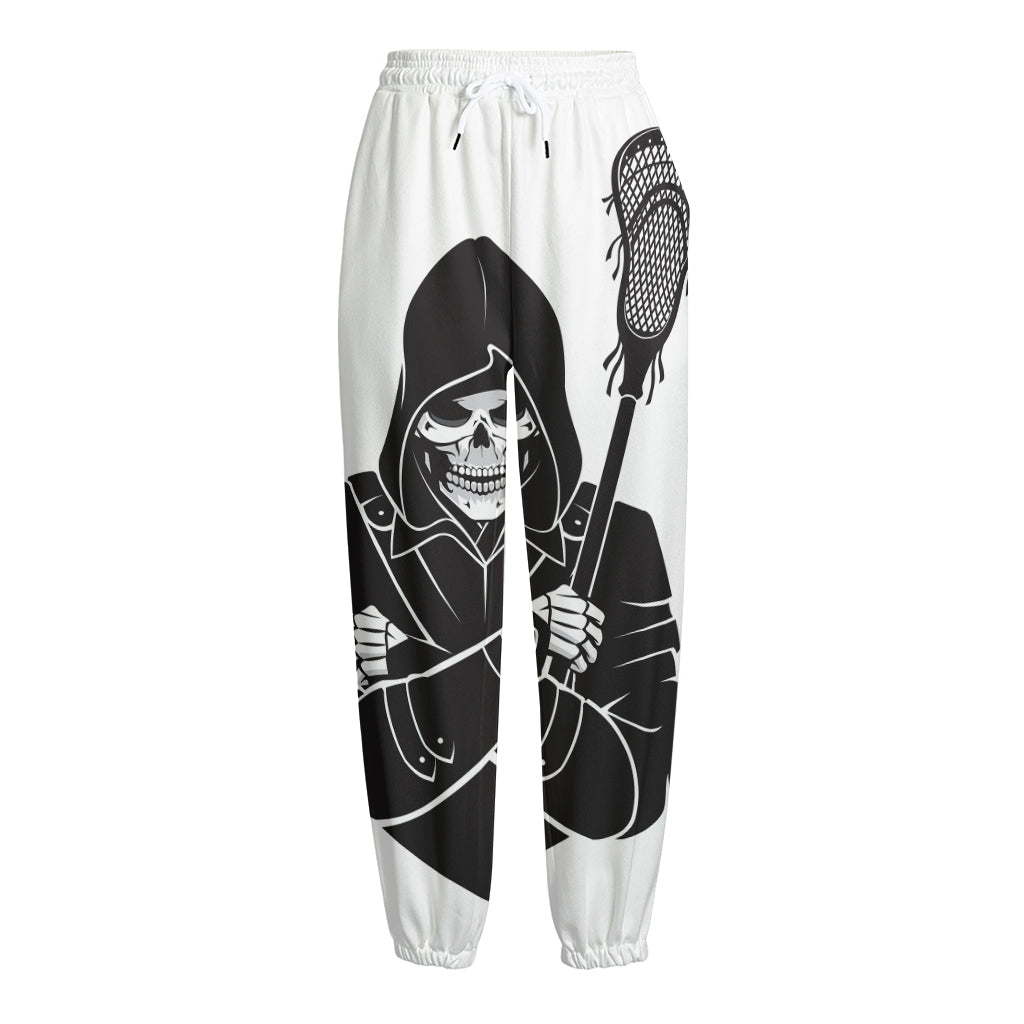 Lacrosse Skull Print Fleece Lined Knit Pants