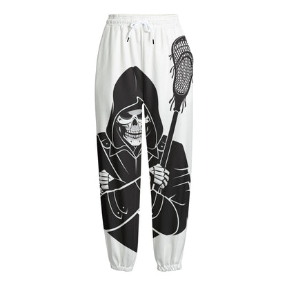 Lacrosse Skull Print Fleece Lined Knit Pants
