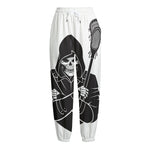 Lacrosse Skull Print Fleece Lined Knit Pants