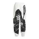 Lacrosse Skull Print Fleece Lined Knit Pants
