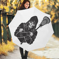 Lacrosse Skull Print Foldable Umbrella