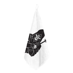 Lacrosse Skull Print Hand Towel
