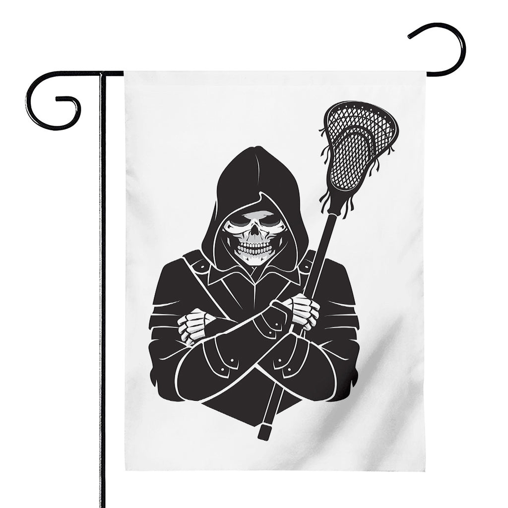 Lacrosse Skull Print House Flag