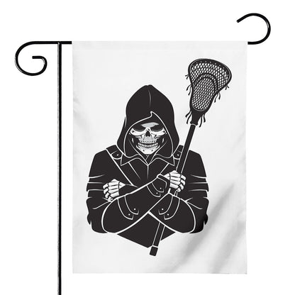Lacrosse Skull Print House Flag