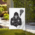 Lacrosse Skull Print House Flag