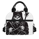 Lacrosse Skull Print Insulated Lunch Bag