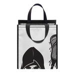 Lacrosse Skull Print Insulated Lunch Tote
