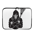 Lacrosse Skull Print Laptop Sleeve