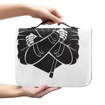 Lacrosse Skull Print Leather Bible Cover