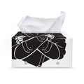 Lacrosse Skull Print Leather Tissue Box Cover