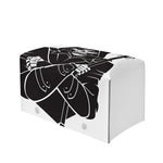 Lacrosse Skull Print Leather Tissue Box Cover