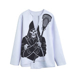 Lacrosse Skull Print Long Sleeve Short Coat