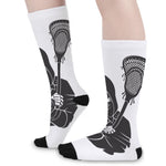 Lacrosse Skull Print Long Socks
