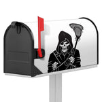 Lacrosse Skull Print Mailbox Cover