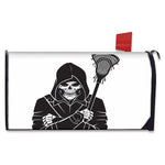 Lacrosse Skull Print Mailbox Cover