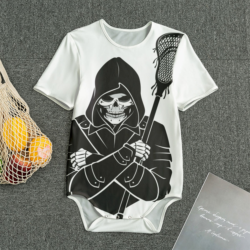Lacrosse Skull Print Men's Bodysuit