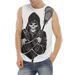 Lacrosse Skull Print Men's Fitness Tank Top