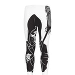 Lacrosse Skull Print Men's leggings