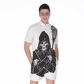 Lacrosse Skull Print Men's Romper