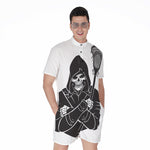 Lacrosse Skull Print Men's Rompers