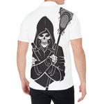 Lacrosse Skull Print Men's Shirt