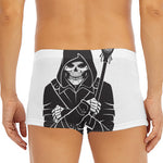 Lacrosse Skull Print Men's Short Boxer Briefs