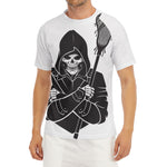 Lacrosse Skull Print Men's Short Sleeve Rash Guard