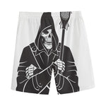 Lacrosse Skull Print Men's Sports Shorts