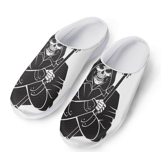 Lacrosse Skull Print Mesh Casual Shoes