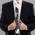 Lacrosse Skull Print Necktie