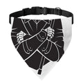 Lacrosse Skull Print Over The Collar Dog Bandana