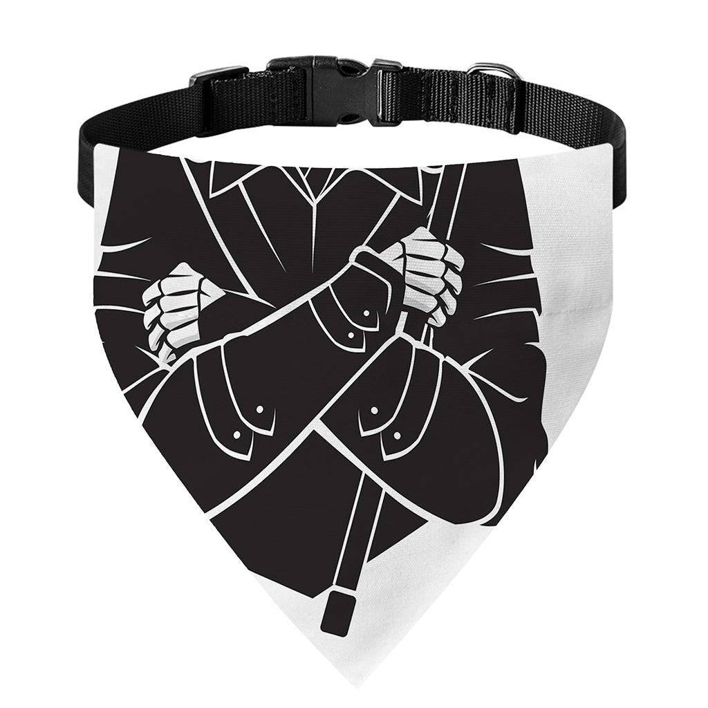 Lacrosse Skull Print Over The Collar Dog Bandana