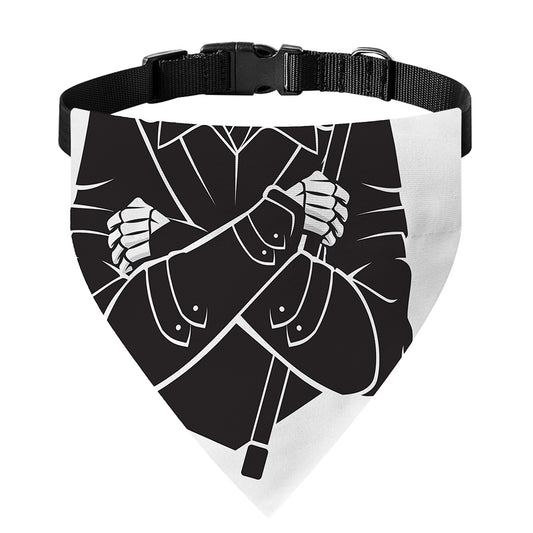 Lacrosse Skull Print Over The Collar Dog Bandana