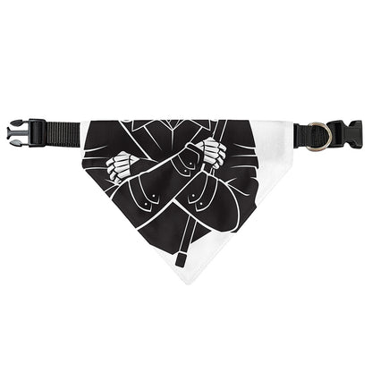 Lacrosse Skull Print Over The Collar Dog Bandana