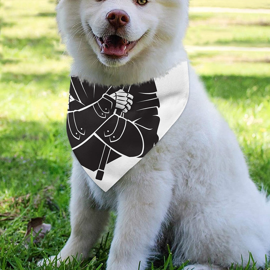 Lacrosse Skull Print Over The Collar Dog Bandana
