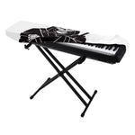 Lacrosse Skull Print Piano Keyboard Cover
