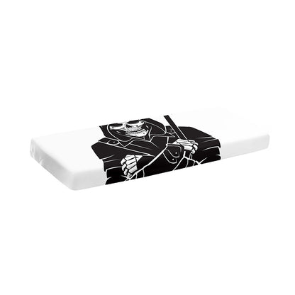 Lacrosse Skull Print Piano Keyboard Cover
