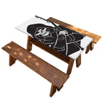 Lacrosse Skull Print Picnic Table Cover