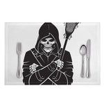 Lacrosse Skull Print Placemat