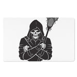 Lacrosse Skull Print Polyester Doormat