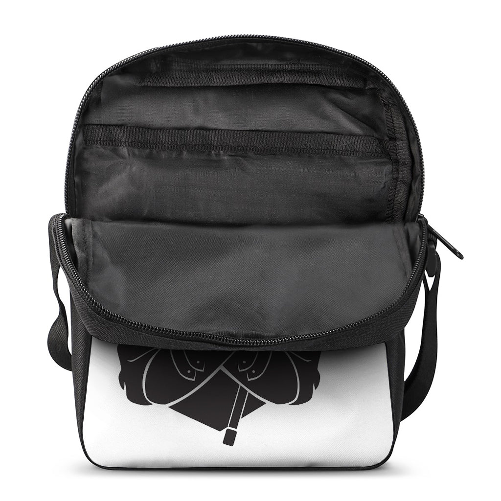 Lacrosse Skull Print Rectangular Crossbody Bag