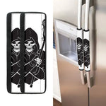 Lacrosse Skull Print Refrigerator Handle Covers