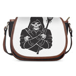 Lacrosse Skull Print Saddle Bag