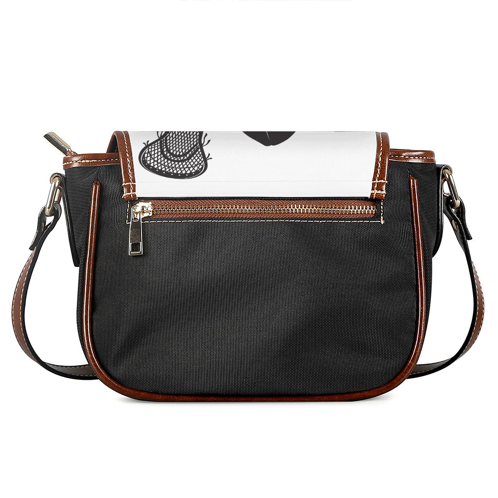 Lacrosse Skull Print Saddle Bag