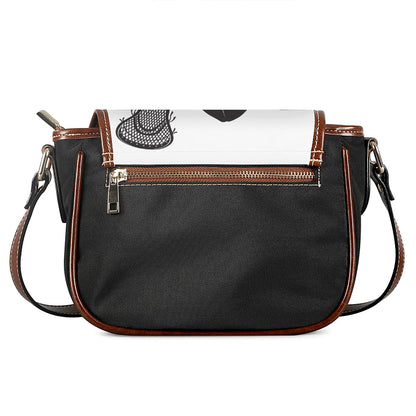Lacrosse Skull Print Saddle Bag