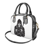 Lacrosse Skull Print Shoulder Handbag