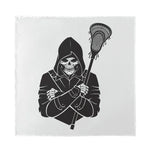 Lacrosse Skull Print Silk Bandana